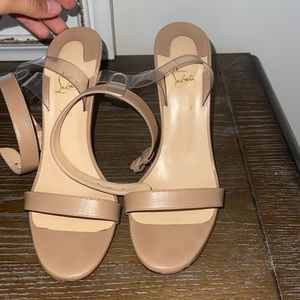 Nude Strappy Christian Louboutin Heel